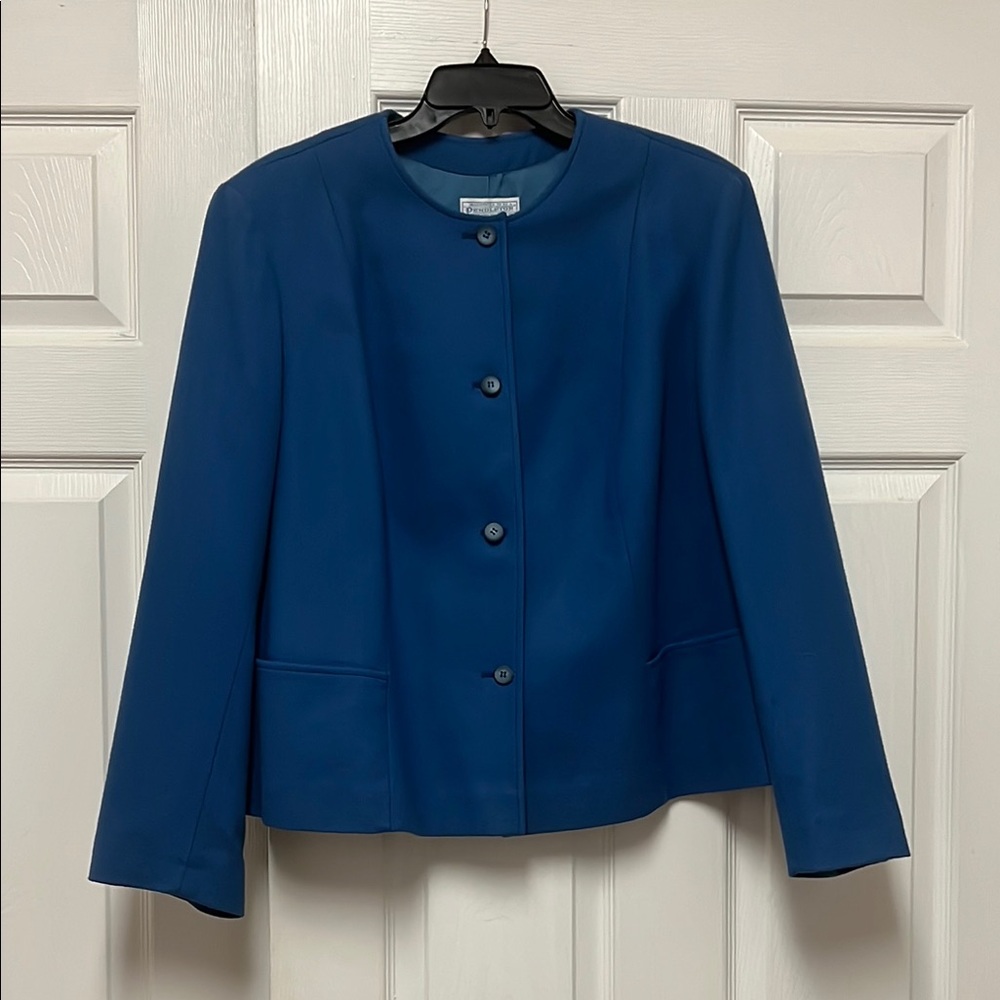 1930’s-40’s Vintage Pendleton Wool Blue Collarles… - image 3